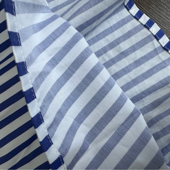Talbots Blue and White Striped Shirt. New! 100% cotton. - Picture 6 of 11